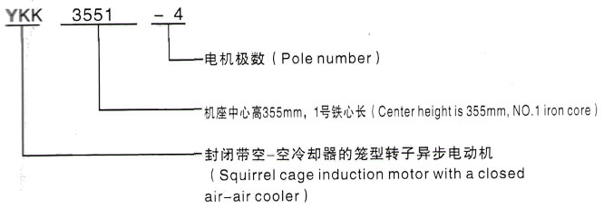 YKK系列(H355-1000)高压YKK5602-6三相异步电机西安泰富西玛电机型号说明